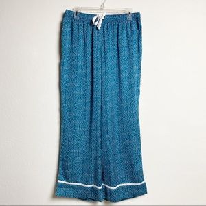 Soma Intimates & Sleepwear - Soma Teal and White pajama set Soma Intimates & Sleepwear - Soma Teal and White pajama set